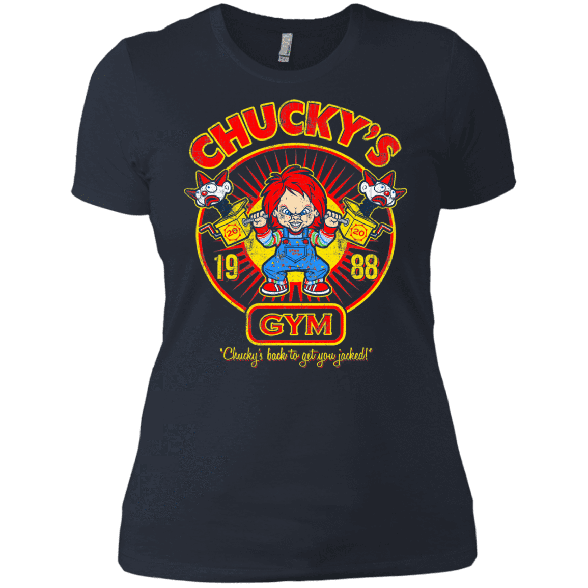 T-Shirts Indigo / X-Small Chucky's Gym Women's Premium T-Shirt