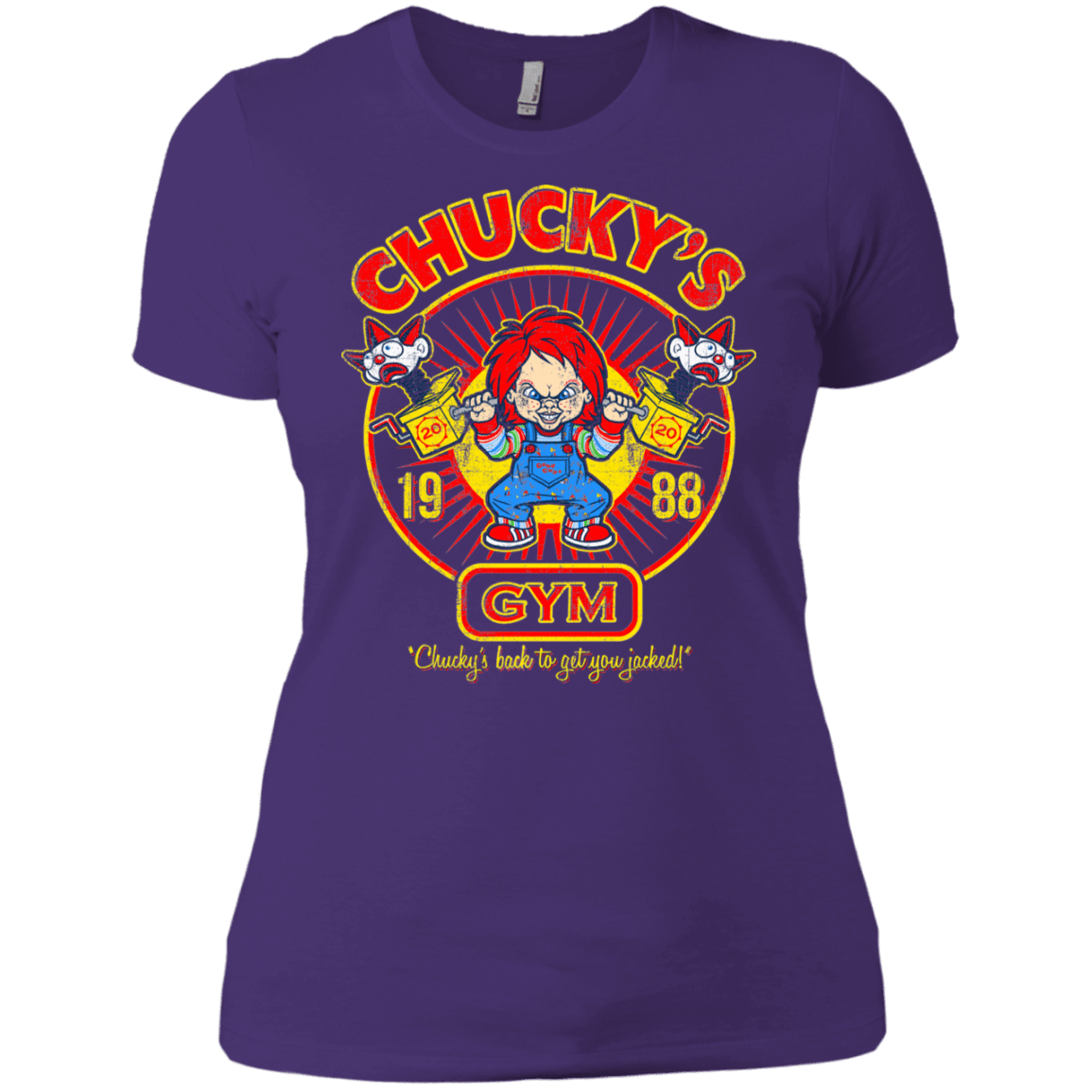T-Shirts Purple Rush/ / X-Small Chucky's Gym Women's Premium T-Shirt