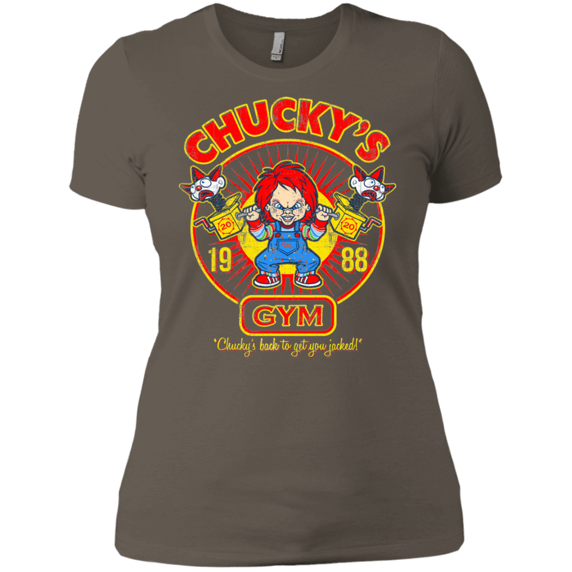 T-Shirts Warm Grey / X-Small Chucky's Gym Women's Premium T-Shirt