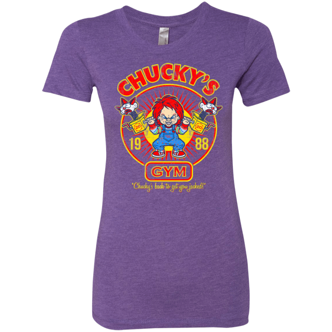 T-Shirts Purple Rush / S Chucky's Gym Women's Triblend T-Shirt