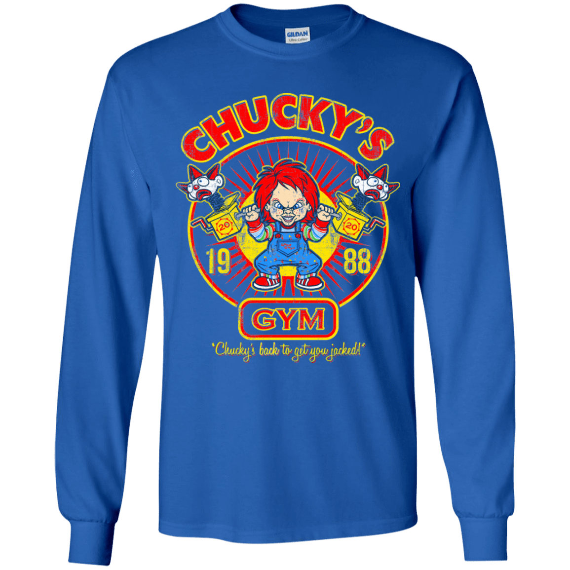 T-Shirts Royal / YS Chucky's Gym Youth Long Sleeve T-Shirt