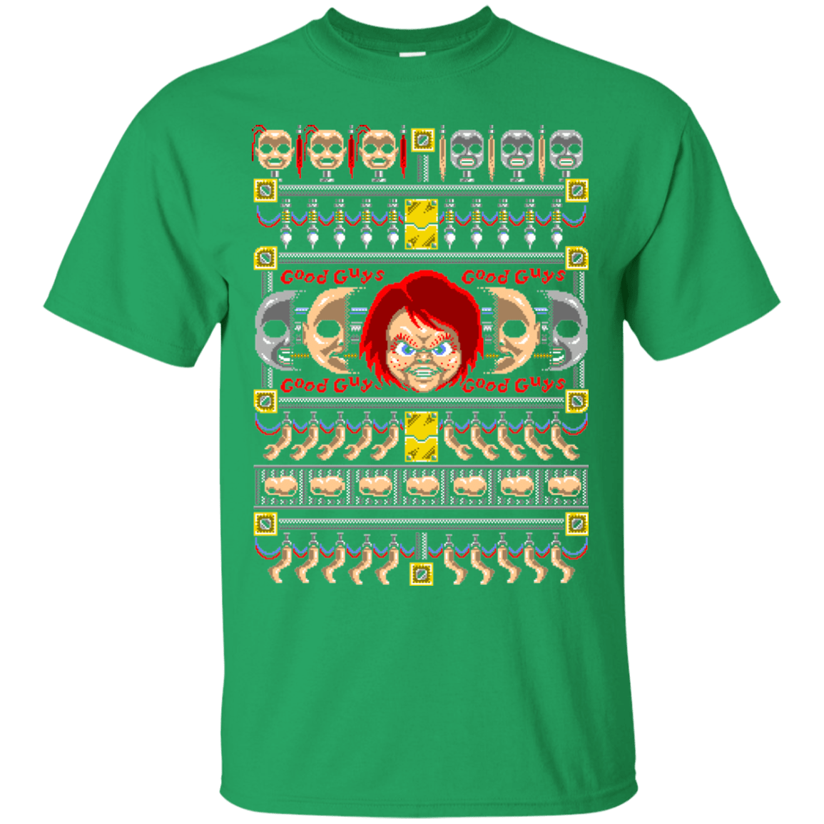 T-Shirts Irish Green / Small Chucky ugly sweater T-Shirt