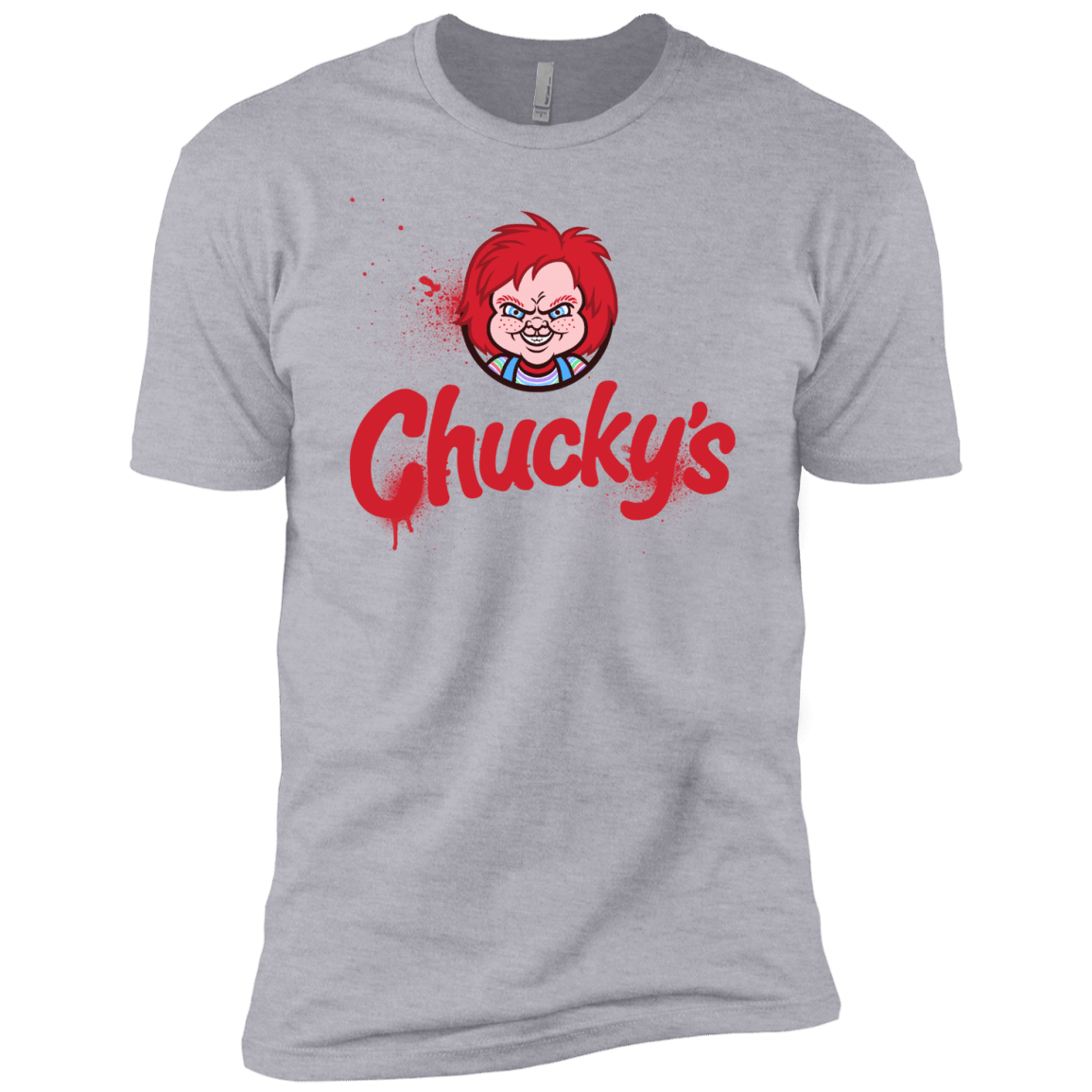 T-Shirts Heather Grey / YXS Chuckys Logo Boys Premium T-Shirt