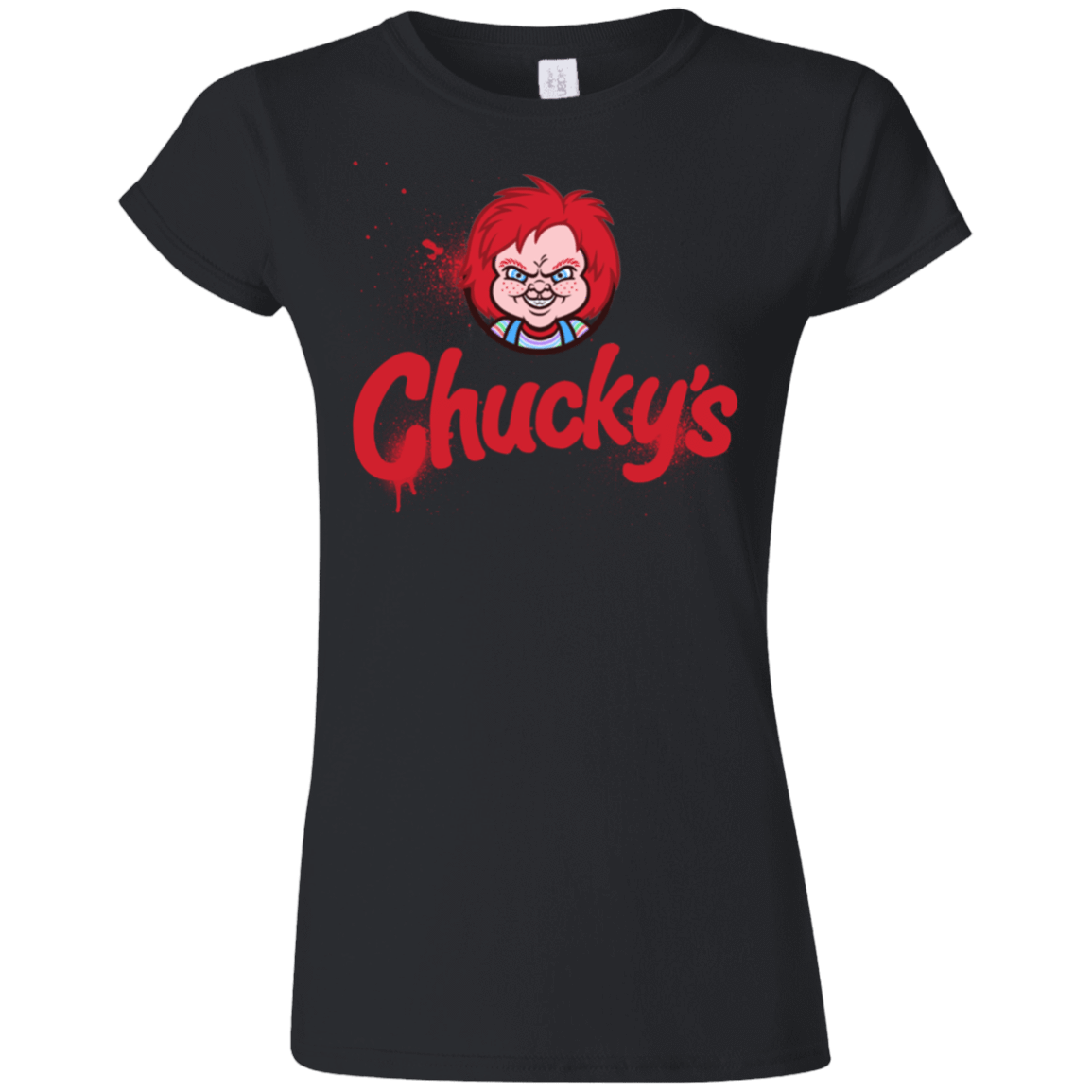 T-Shirts Black / S Chuckys Logo Junior Slimmer-Fit T-Shirt