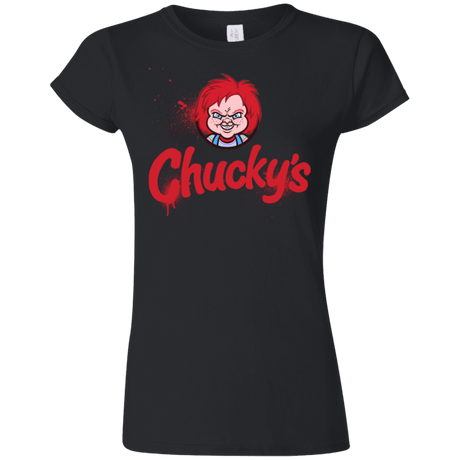T-Shirts Black / S Chuckys Logo Junior Slimmer-Fit T-Shirt