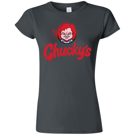 T-Shirts Charcoal / S Chuckys Logo Junior Slimmer-Fit T-Shirt