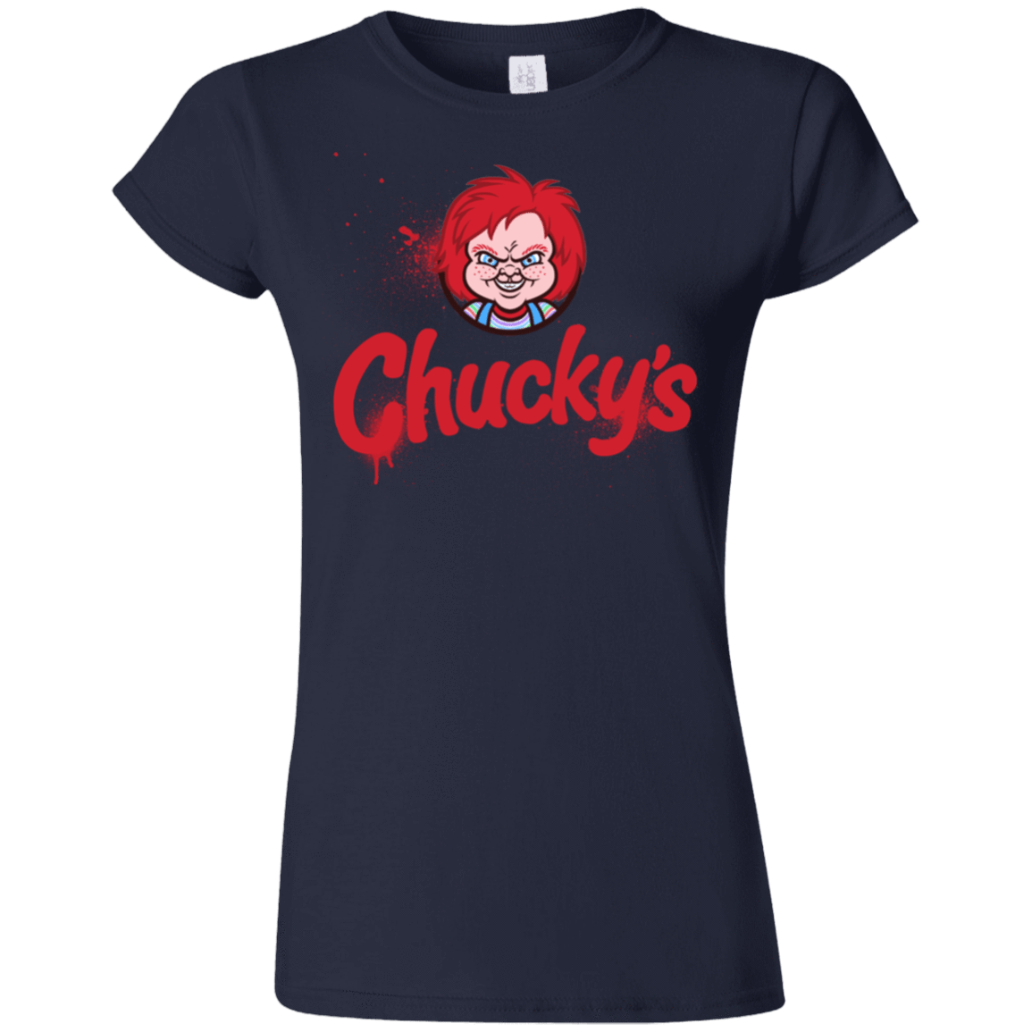 T-Shirts Navy / S Chuckys Logo Junior Slimmer-Fit T-Shirt