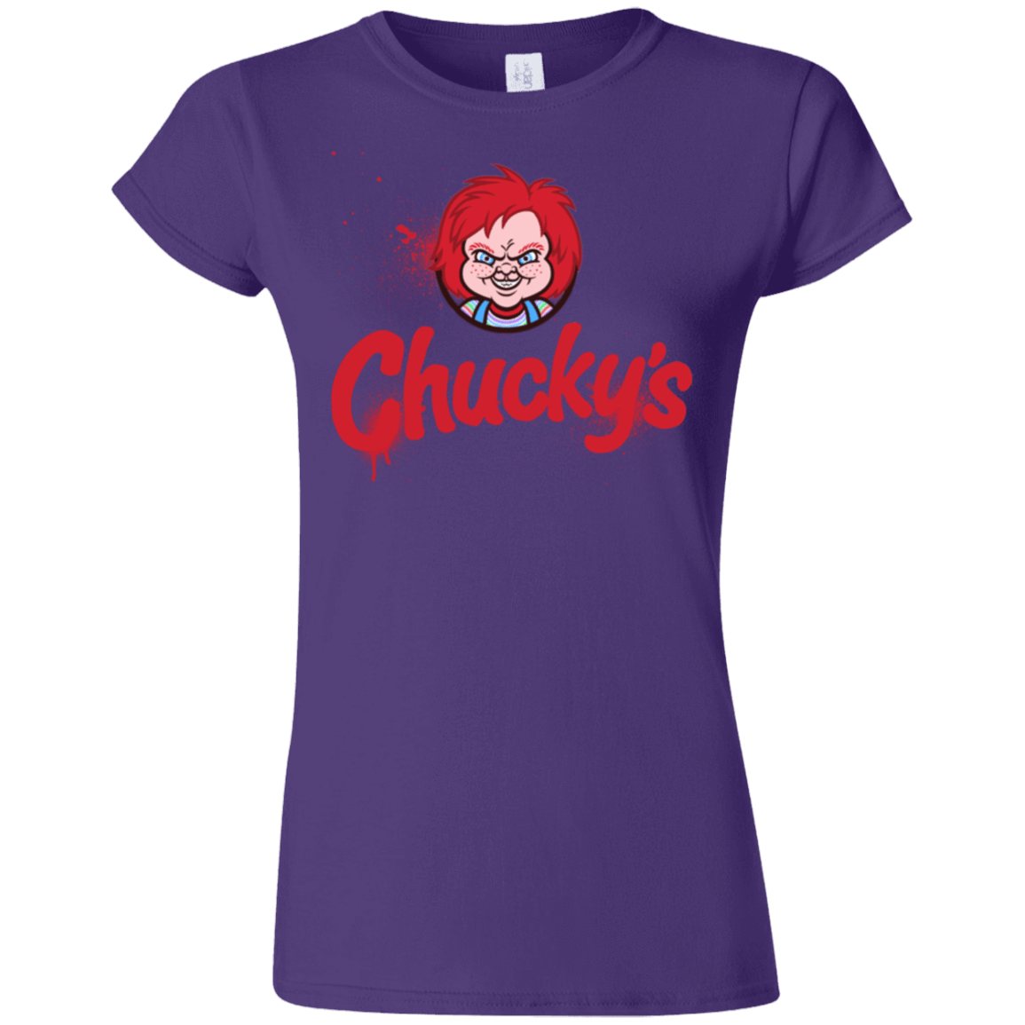 T-Shirts Purple / S Chuckys Logo Junior Slimmer-Fit T-Shirt