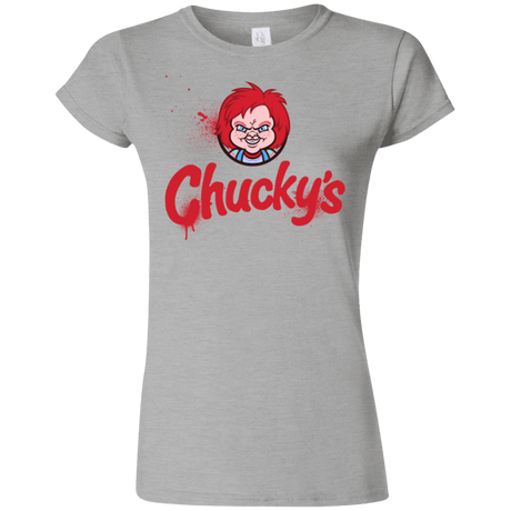 T-Shirts Sport Grey / S Chuckys Logo Junior Slimmer-Fit T-Shirt