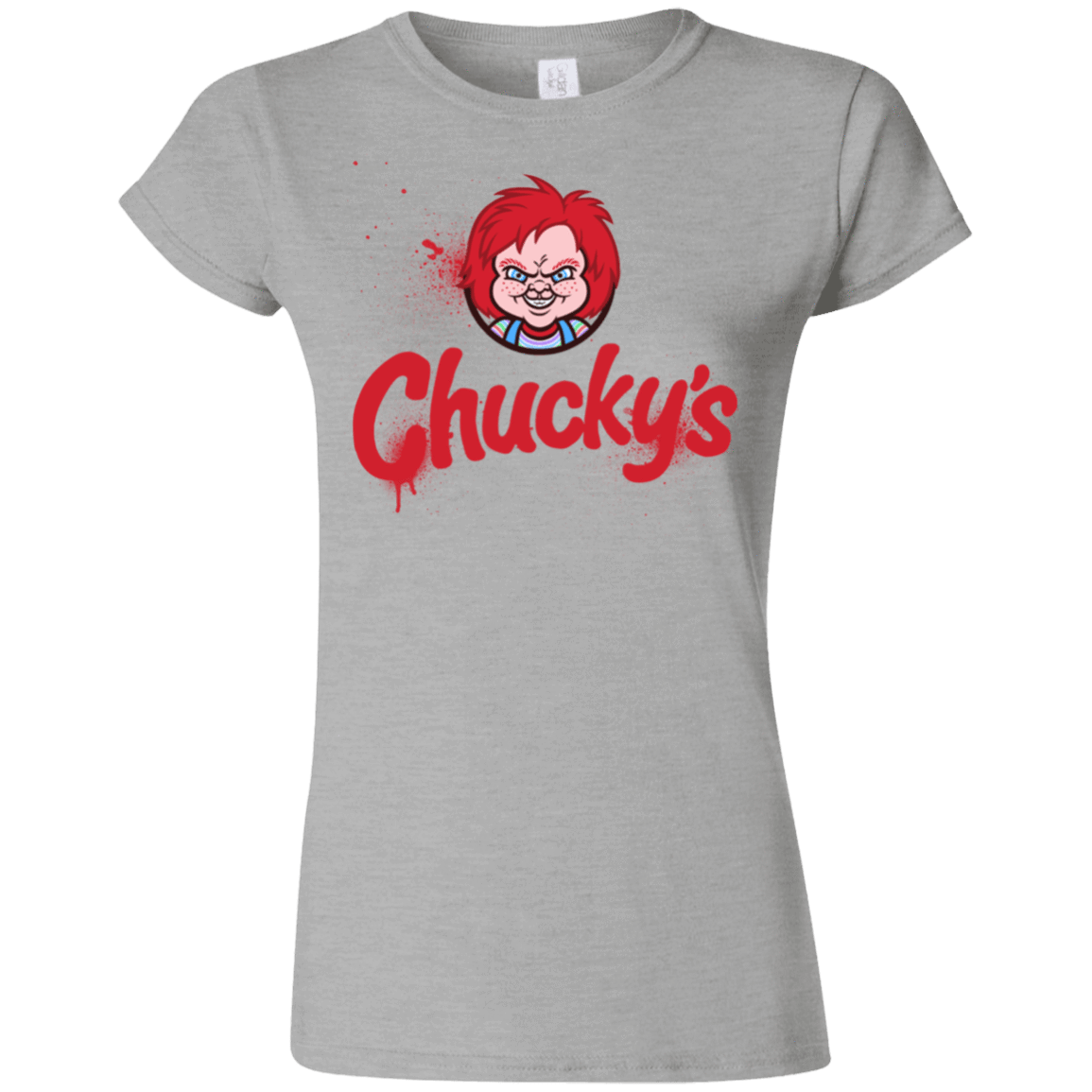T-Shirts Sport Grey / S Chuckys Logo Junior Slimmer-Fit T-Shirt