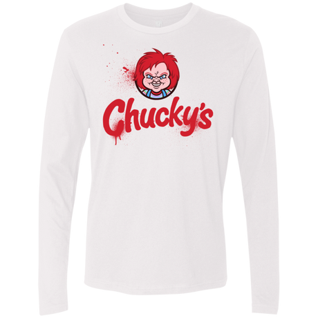 T-Shirts White / S Chuckys Logo Men's Premium Long Sleeve