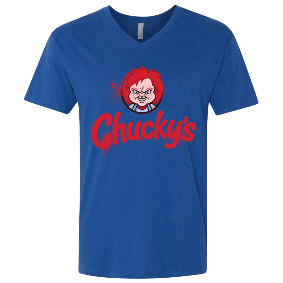 T-Shirts Royal / X-Small Chuckys Logo Men's Premium V-Neck