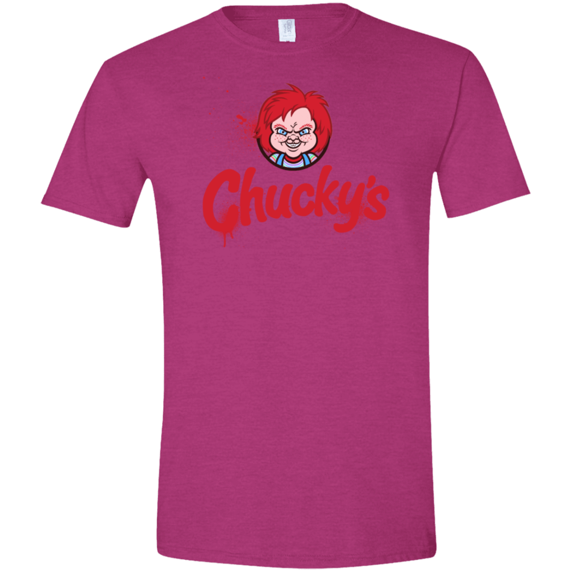 T-Shirts Antique Heliconia / S Chuckys Logo Men's Semi-Fitted Softstyle