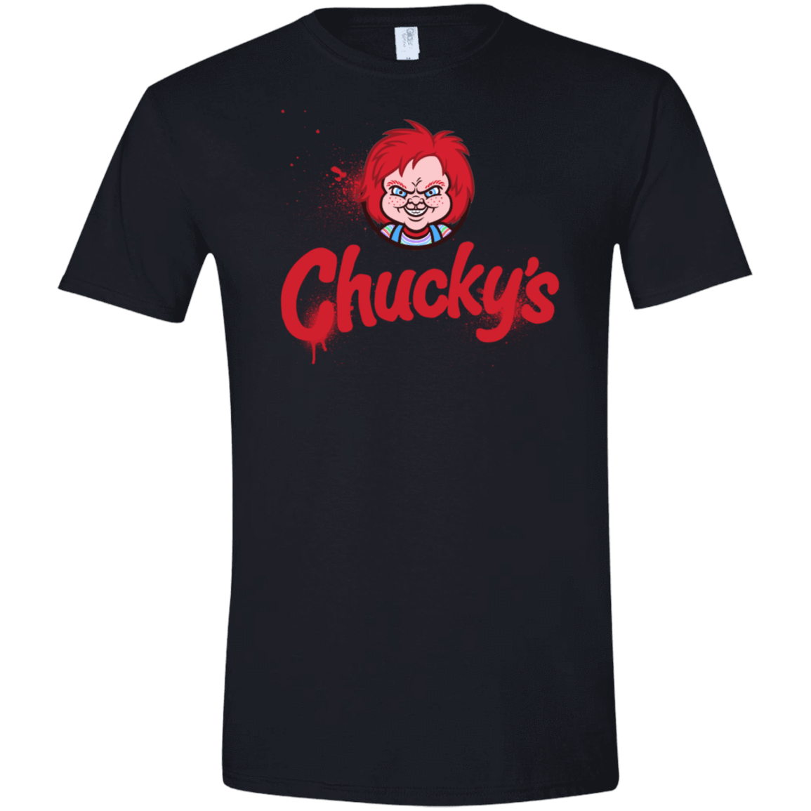 T-Shirts Black / S Chuckys Logo Men's Semi-Fitted Softstyle