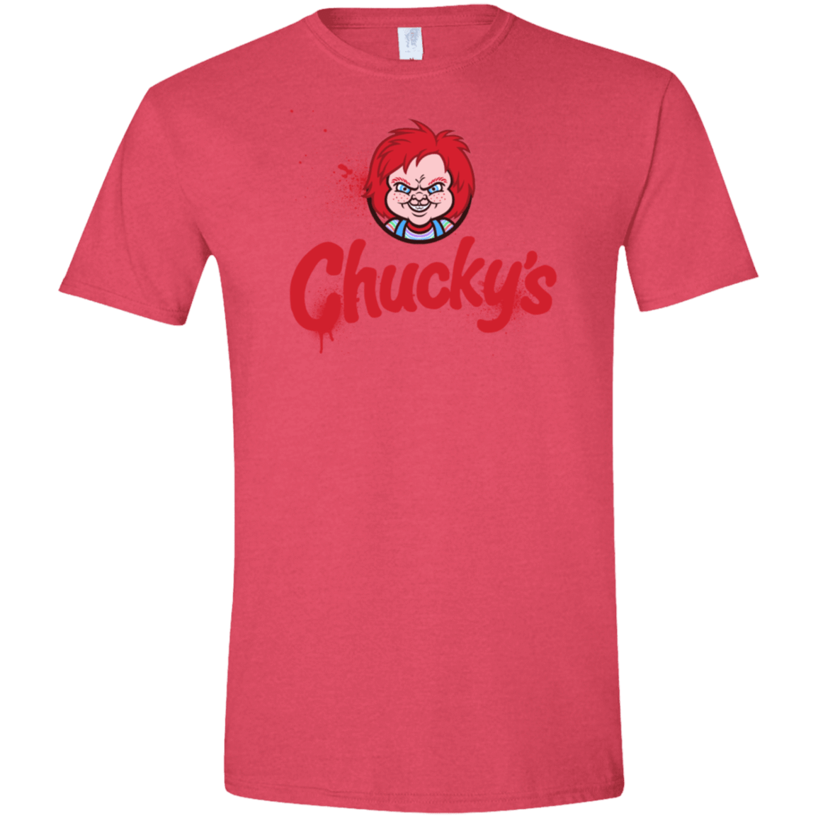 T-Shirts Heather Red / S Chuckys Logo Men's Semi-Fitted Softstyle