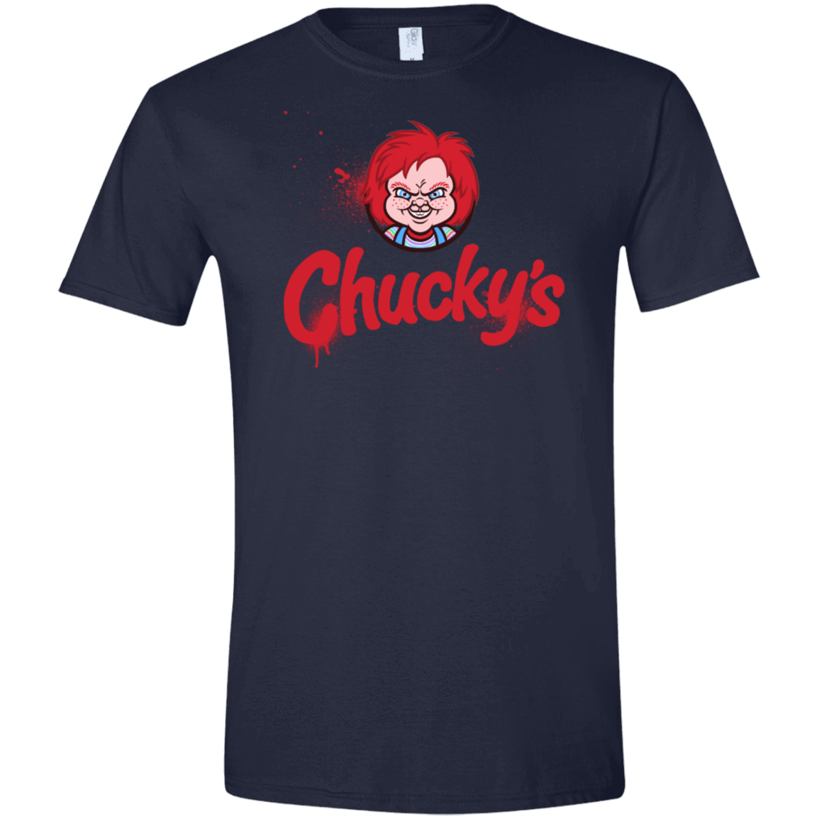 T-Shirts Navy / S Chuckys Logo Men's Semi-Fitted Softstyle