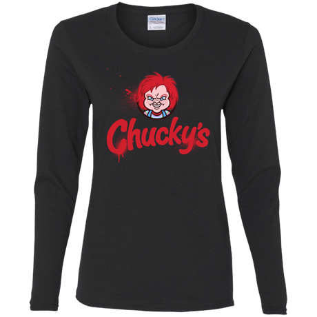 T-Shirts Black / S Chuckys Logo Women's Long Sleeve T-Shirt