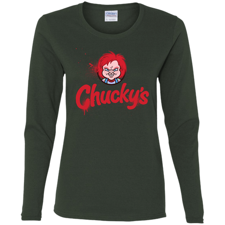 T-Shirts Forest / S Chuckys Logo Women's Long Sleeve T-Shirt