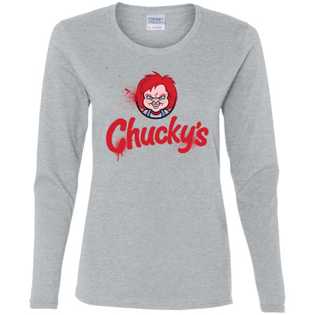 T-Shirts Sport Grey / S Chuckys Logo Women's Long Sleeve T-Shirt