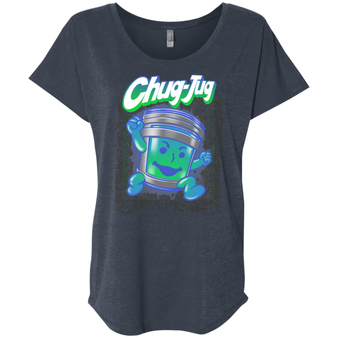 T-Shirts Vintage Navy / X-Small Chug-Jug Triblend Dolman Sleeve