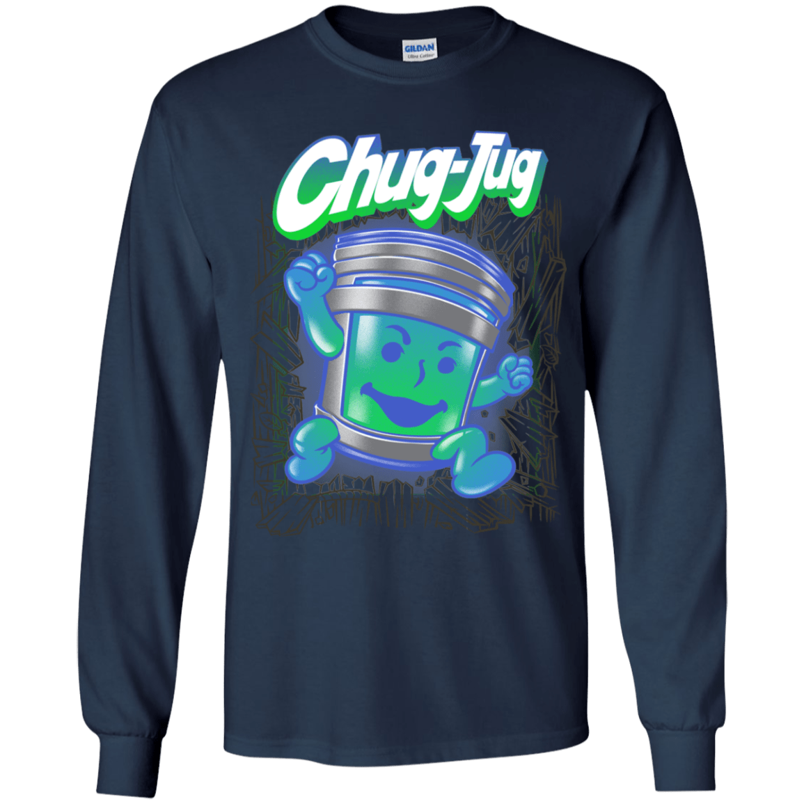 T-Shirts Navy / YS Chug-Jug Youth Long Sleeve T-Shirt