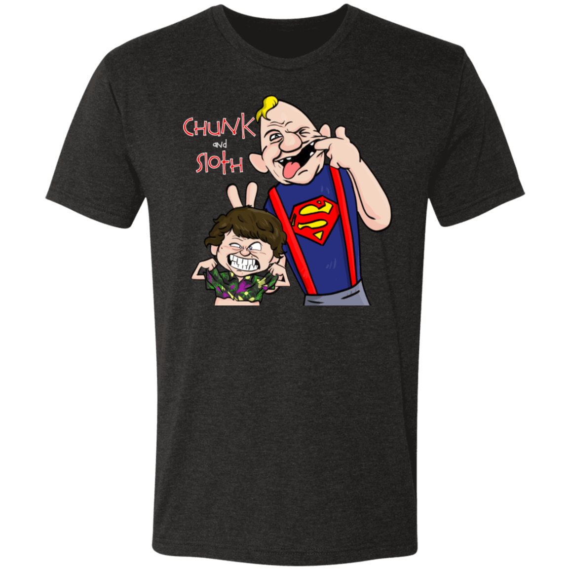 T-Shirts Vintage Black / S Chunk And Sloth Men's Triblend T-Shirt