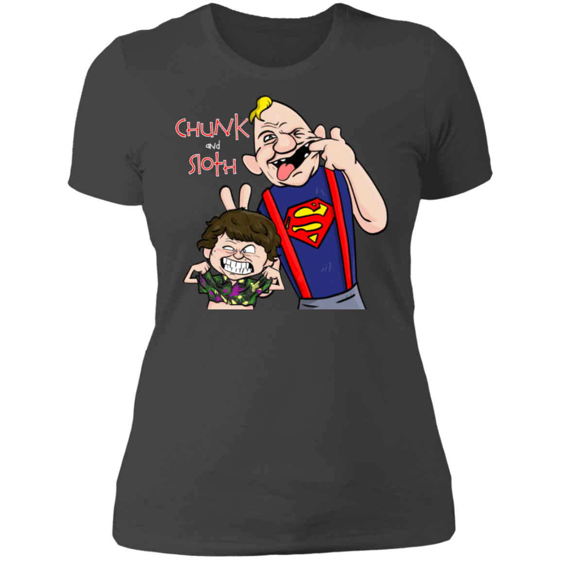 T-Shirts Heavy Metal / S Chunk And Sloth Women's Premium T-Shirt