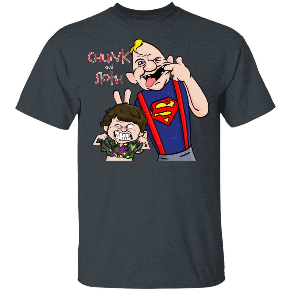 T-Shirts Dark Heather / YXS Chunk And Sloth Youth T-Shirt