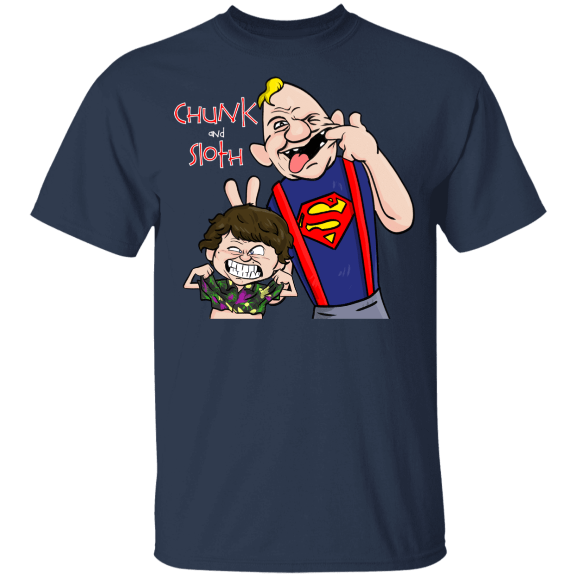 T-Shirts Navy / YXS Chunk And Sloth Youth T-Shirt