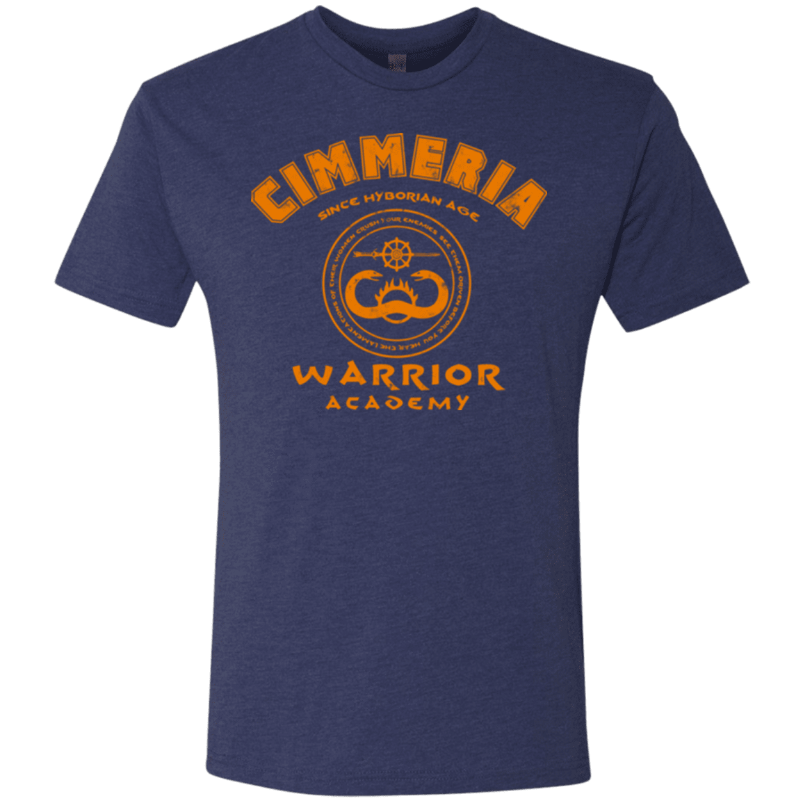 T-Shirts Vintage Navy / Small Cimmeria Warrior Academy Men's Triblend T-Shirt