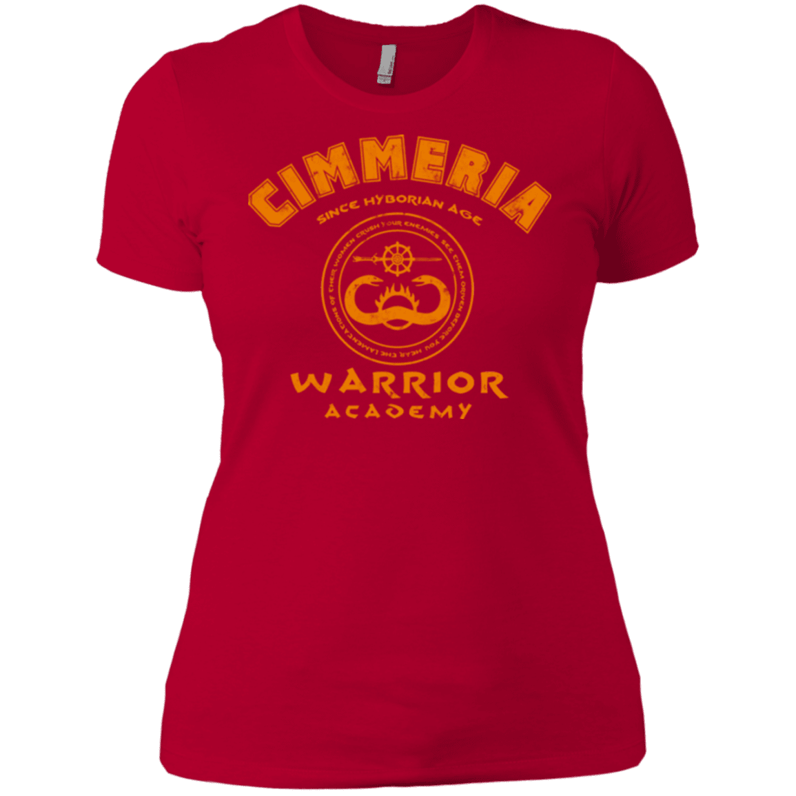 T-Shirts Red / X-Small Cimmeria Warrior Academy Women's Premium T-Shirt