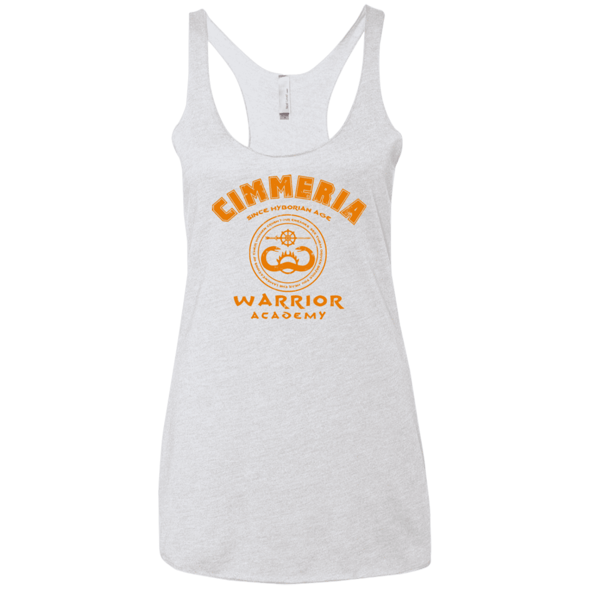 T-Shirts Heather White / X-Small Cimmeria Warrior Academy Women's Triblend Racerback Tank