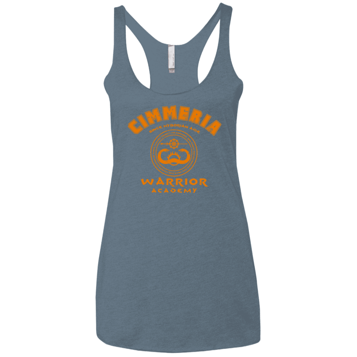 T-Shirts Indigo / X-Small Cimmeria Warrior Academy Women's Triblend Racerback Tank