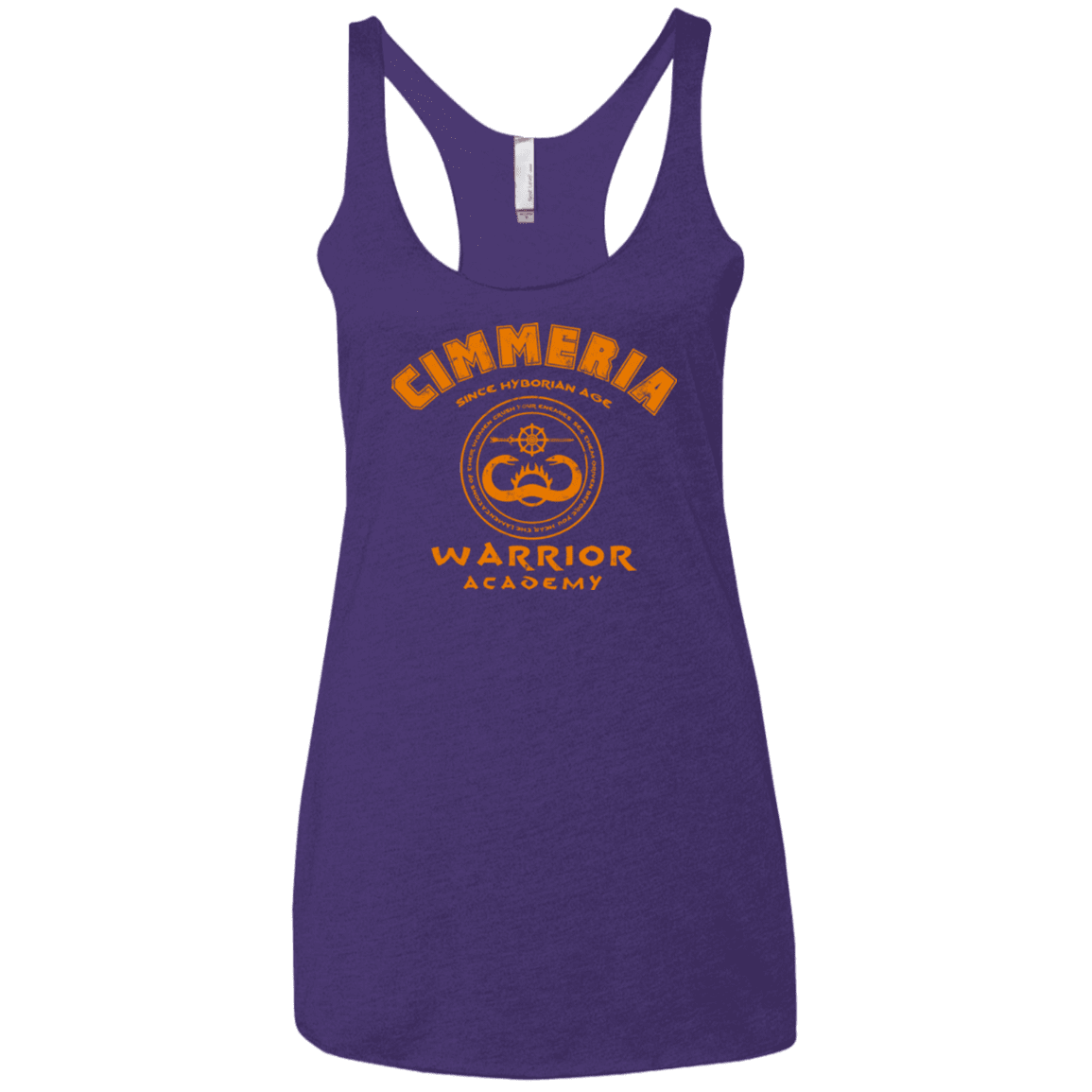 T-Shirts Purple / X-Small Cimmeria Warrior Academy Women's Triblend Racerback Tank