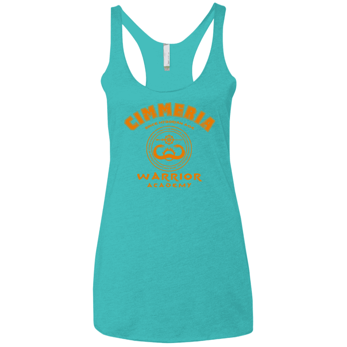 T-Shirts Tahiti Blue / X-Small Cimmeria Warrior Academy Women's Triblend Racerback Tank