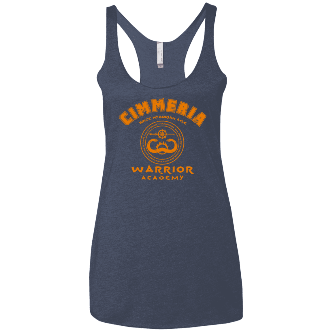 T-Shirts Vintage Navy / X-Small Cimmeria Warrior Academy Women's Triblend Racerback Tank