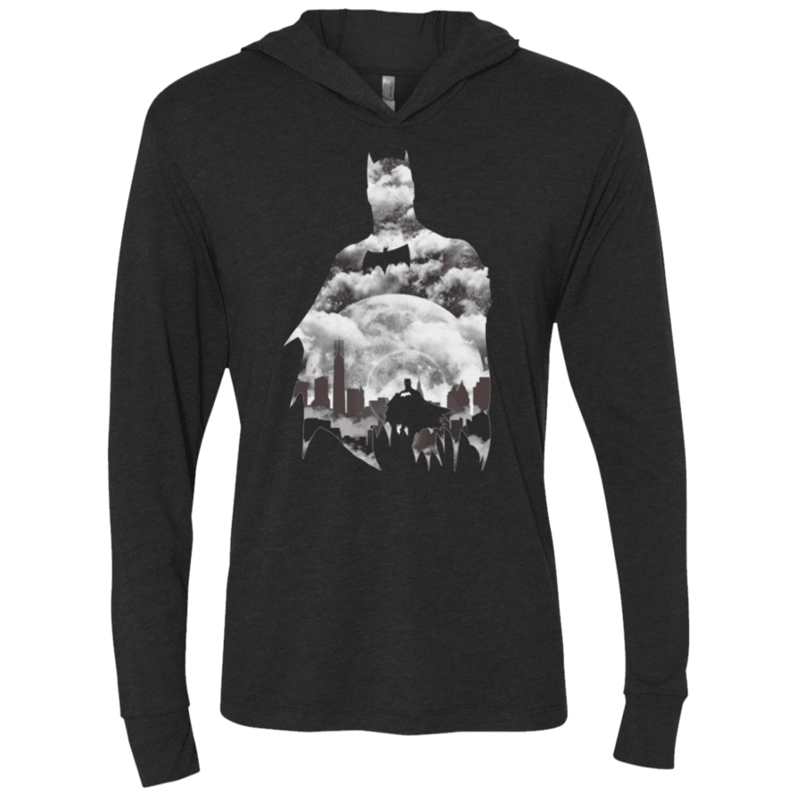 T-Shirts Vintage Black / X-Small City by Night Triblend Long Sleeve Hoodie Tee