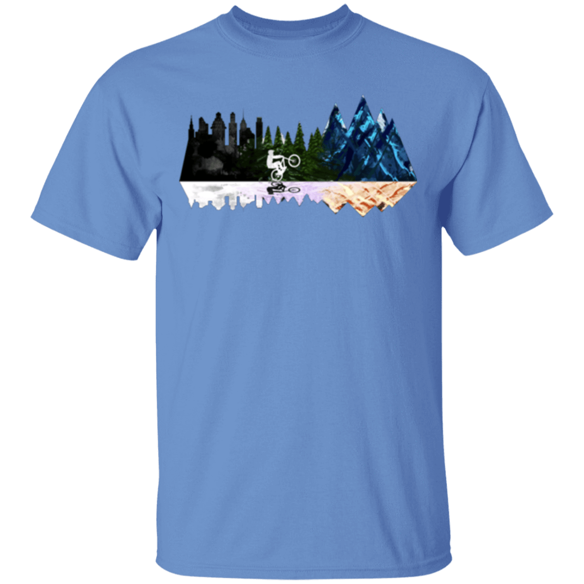 T-Shirts Carolina Blue / S City - Forest - Mountain Ride T-Shirt