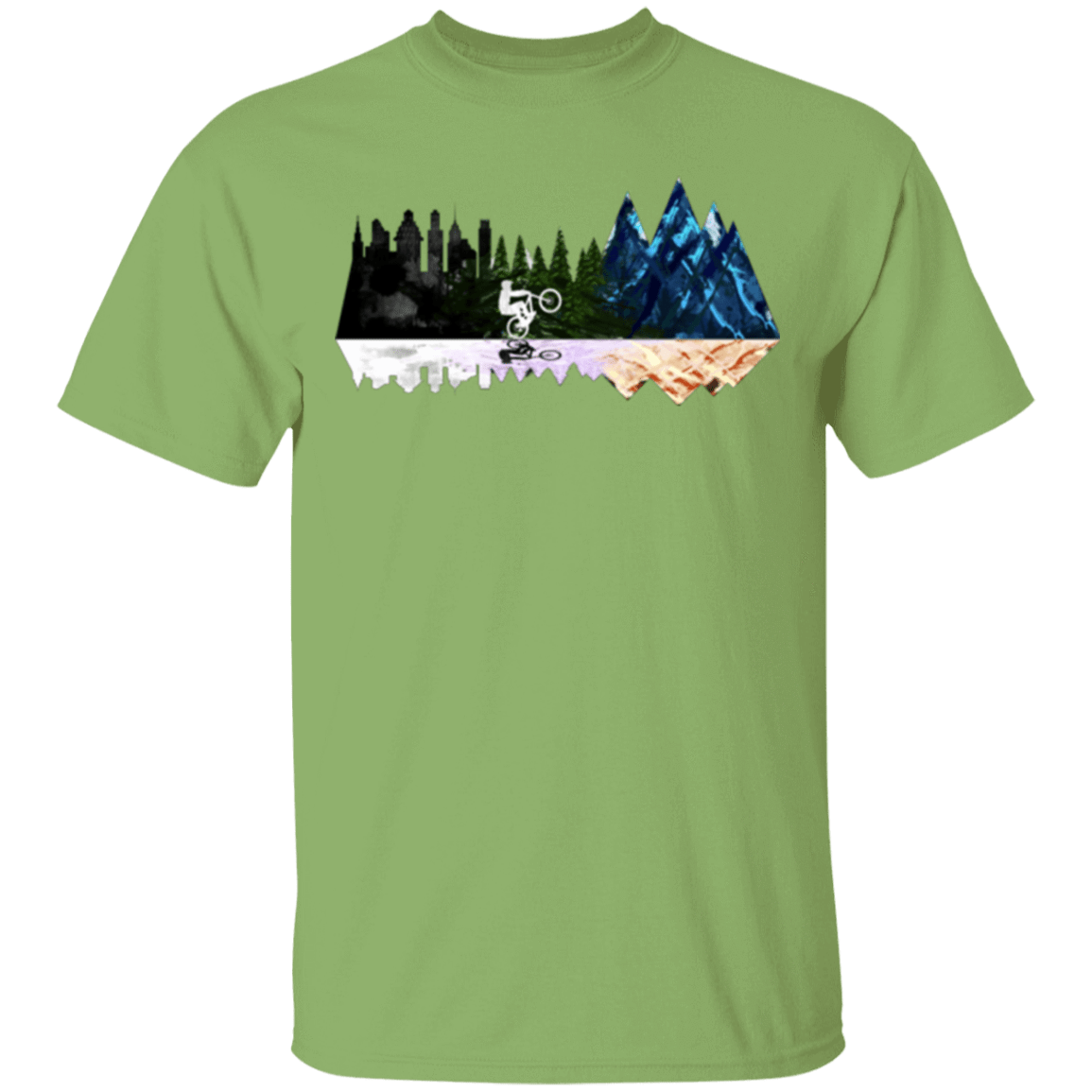 T-Shirts Kiwi / S City - Forest - Mountain Ride T-Shirt