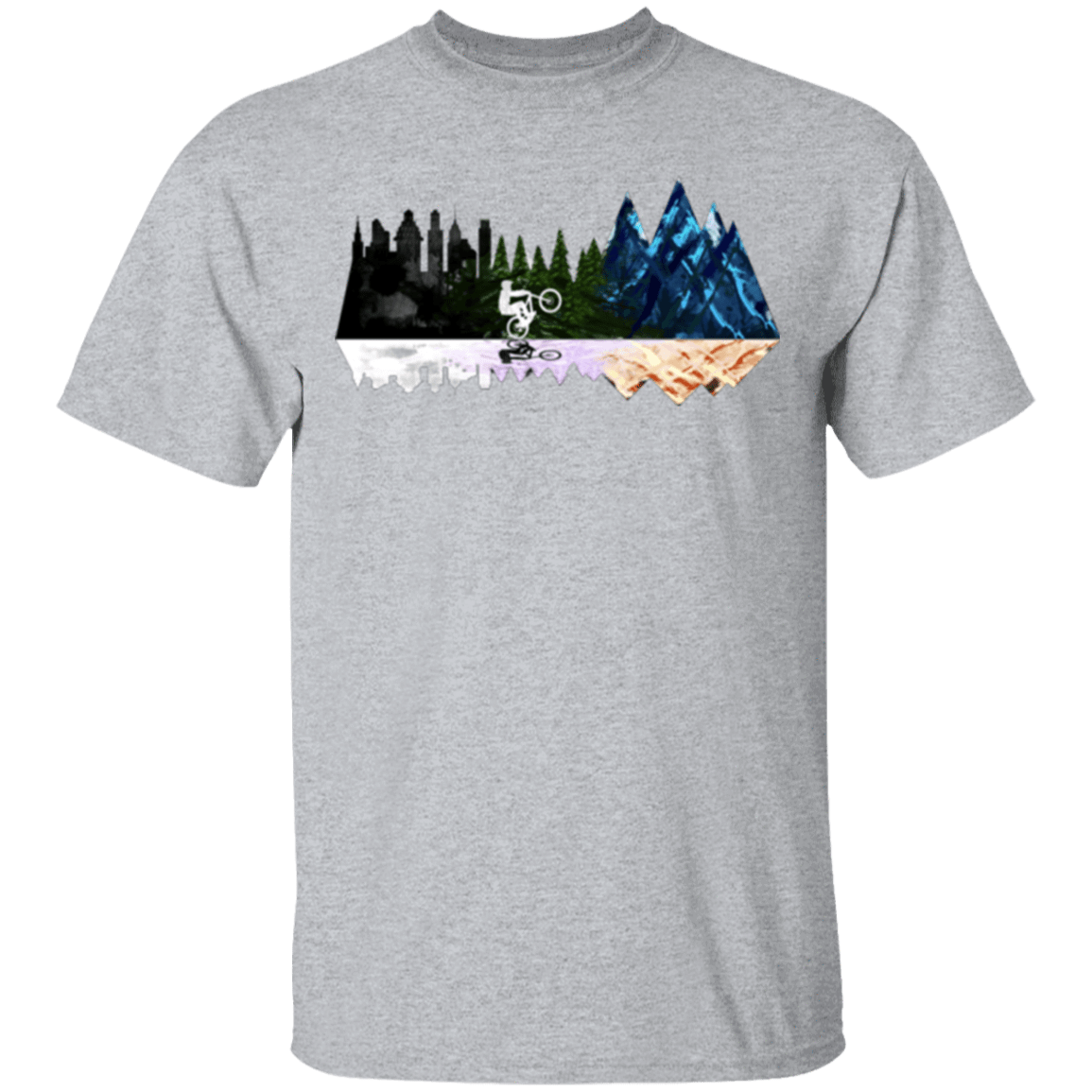 T-Shirts Sport Grey / S City - Forest - Mountain Ride T-Shirt
