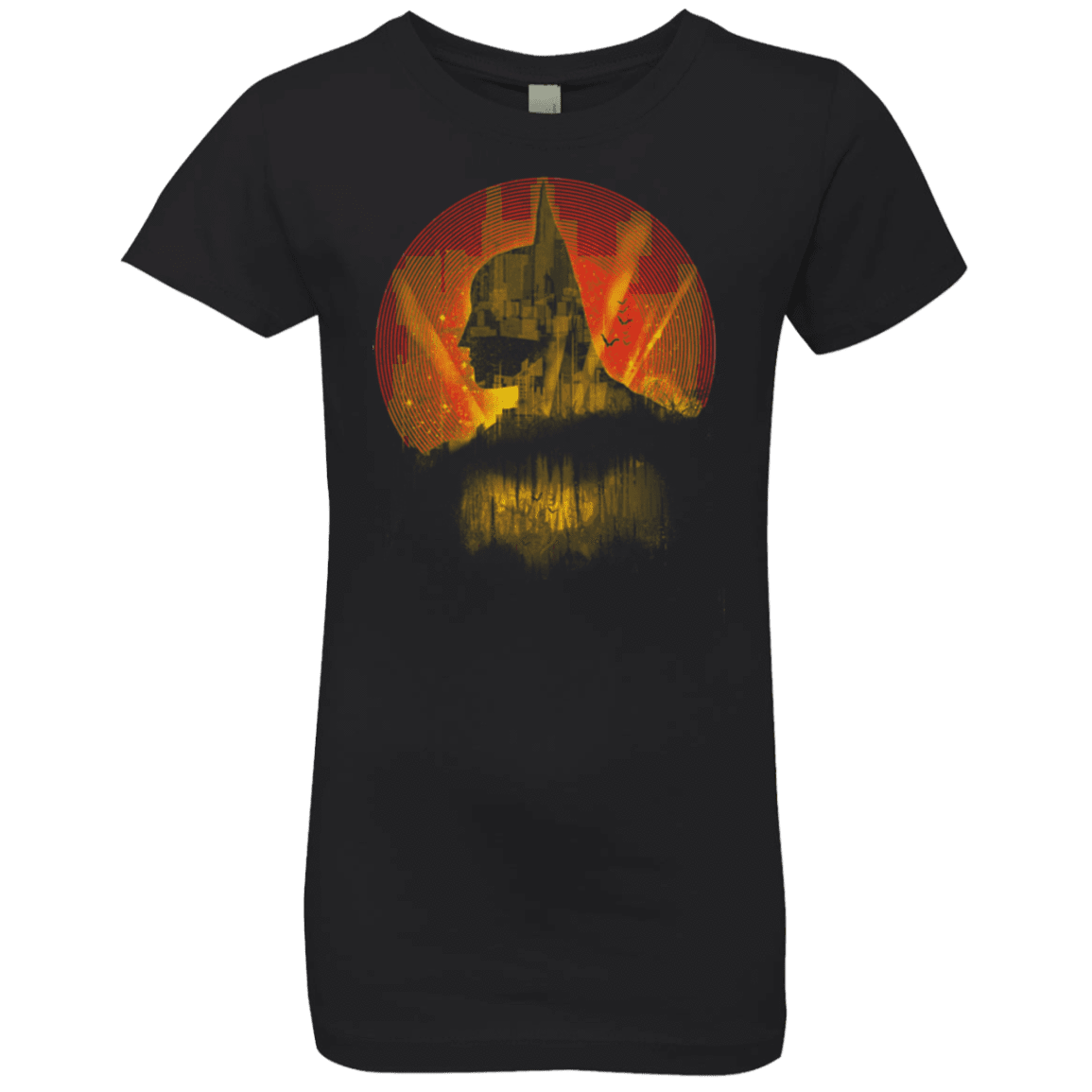 T-Shirts Black / YXS City Knight Doc Orange Girls Premium T-Shirt