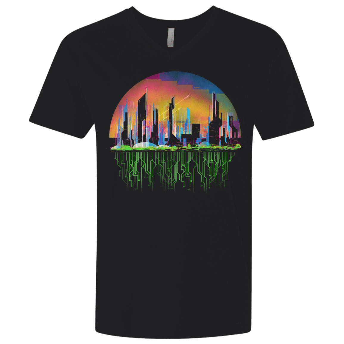 T-Shirts Black / X-Small City of Tomorrow Men's Premium V-Neck