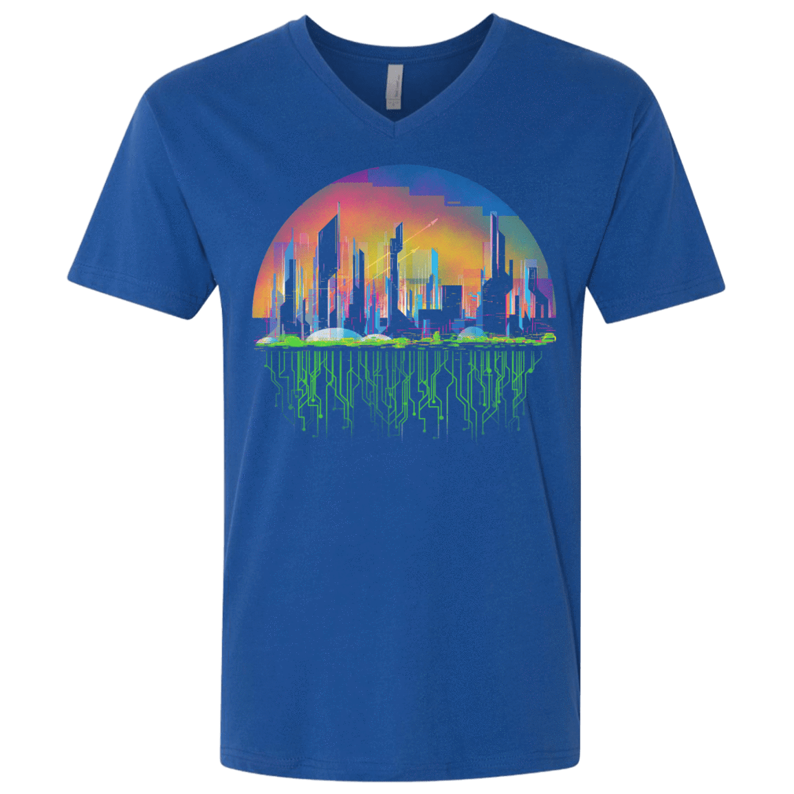 T-Shirts Royal / X-Small City of Tomorrow Men's Premium V-Neck