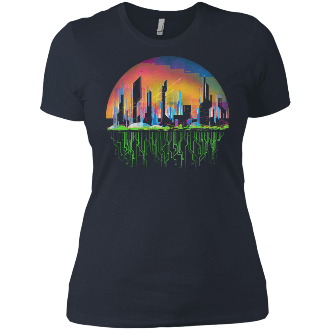 T-Shirts Indigo / X-Small City of Tomorrow Women's Premium T-Shirt