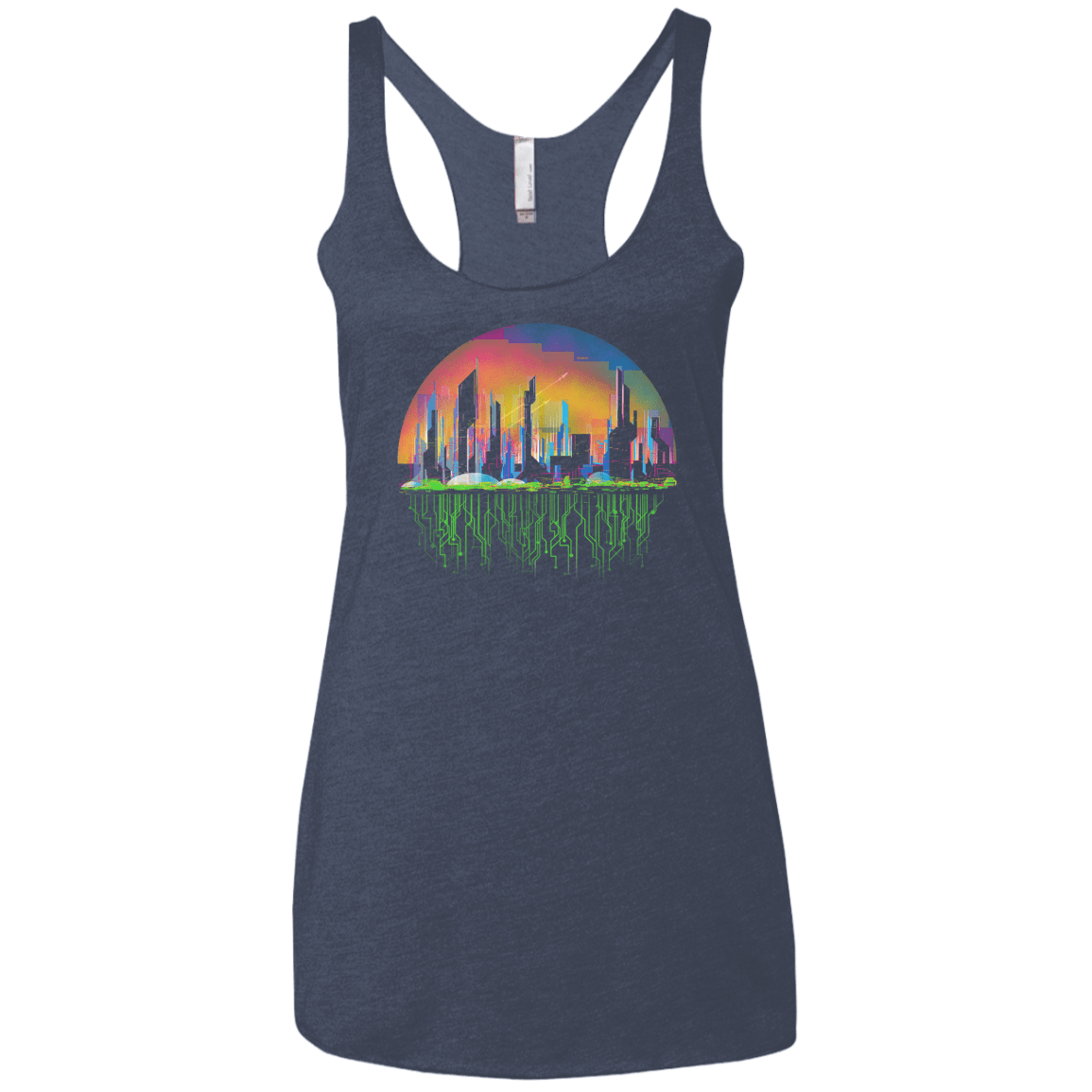 City of Tomorrow Women's Triblend Racerback Tank