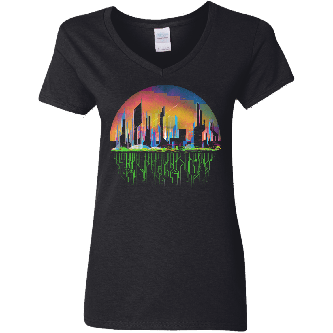 City of Tomorrow Women's V-Neck T-Shirt