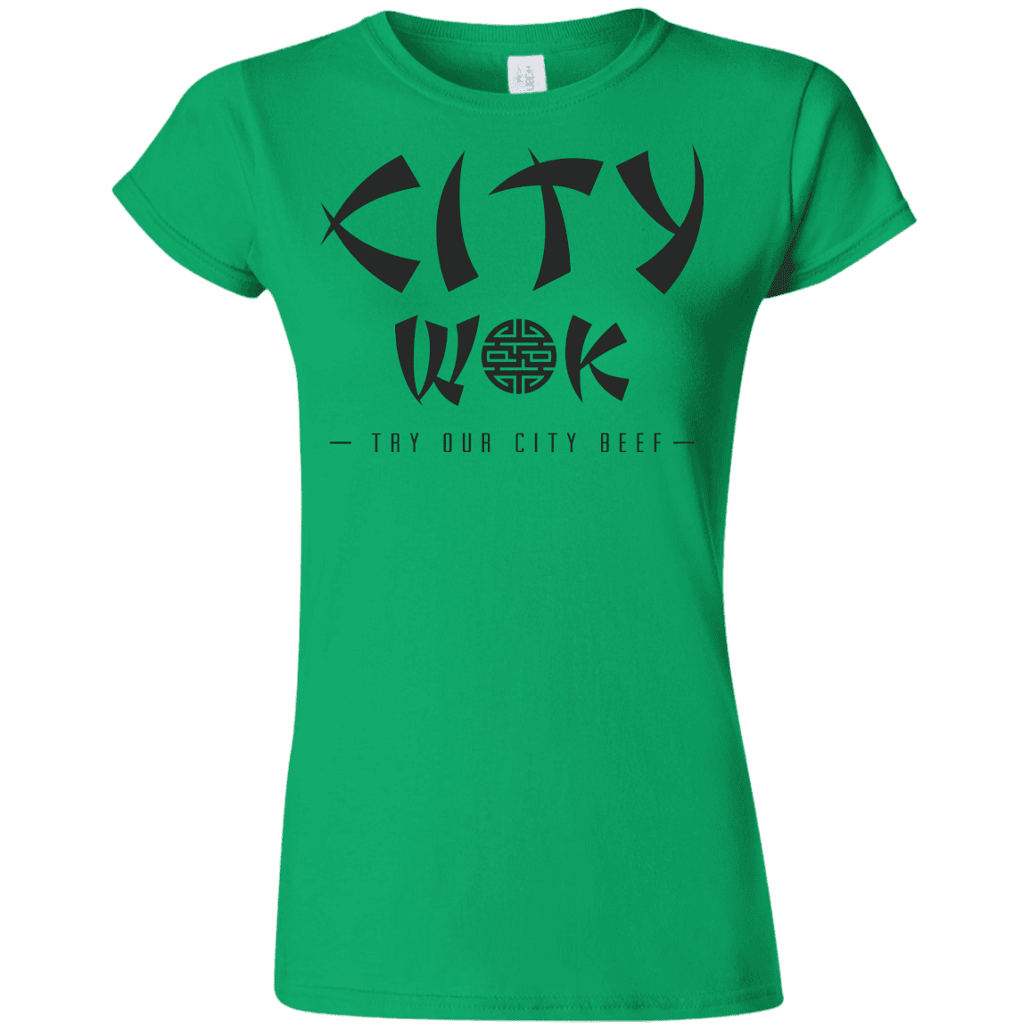 T-Shirts Irish Green / S City Wok Junior Slimmer-Fit T-Shirt