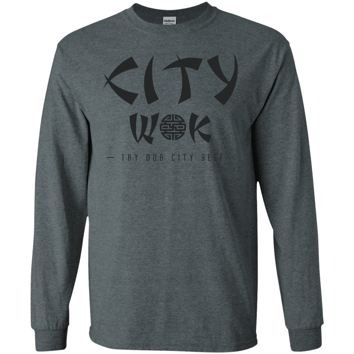 T-Shirts Dark Heather / S City Wok Men's Long Sleeve T-Shirt