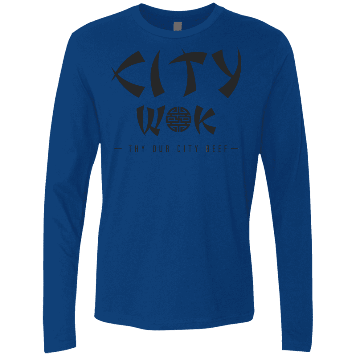 T-Shirts Royal / S City Wok Men's Premium Long Sleeve