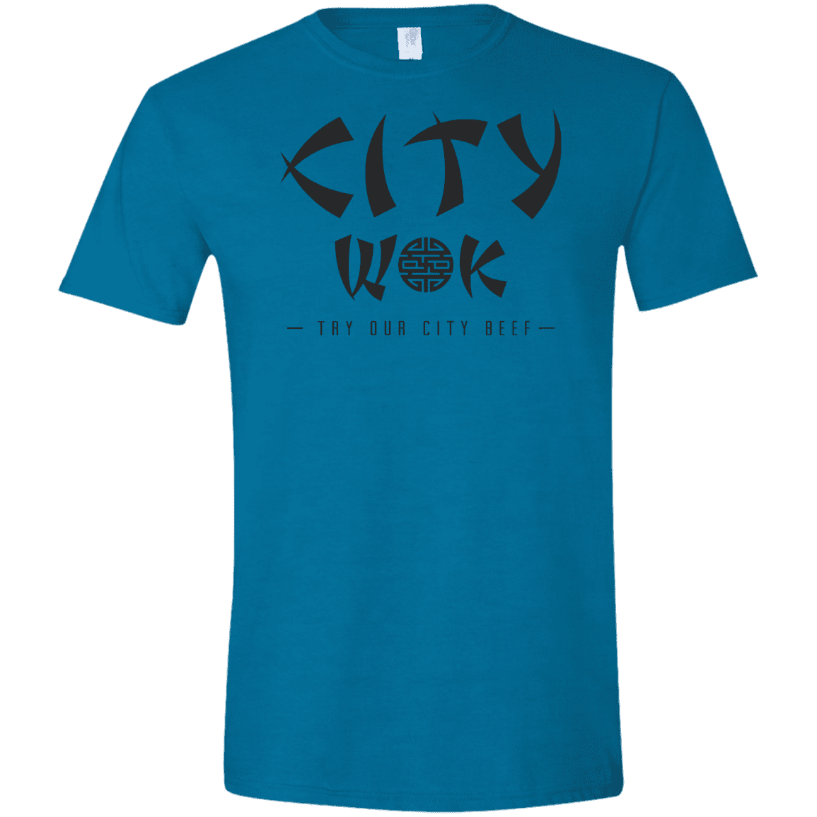 T-Shirts Antique Sapphire / S City Wok Men's Semi-Fitted Softstyle